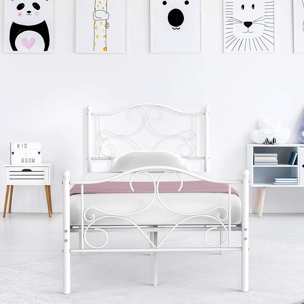 Idealhouse Curved Twin Bed Frame for Kids