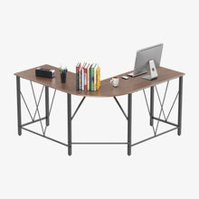 Load image into Gallery viewer, Idealhouse Home Office L-Shaped Computer Desk Peach
